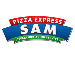 Sam Pizza Express logo.